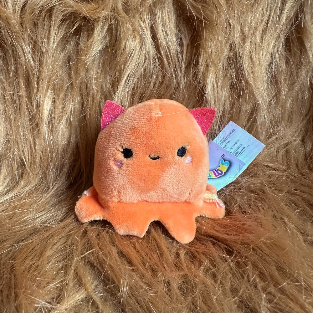 Squishmallows Orange Octopus Plush Micromallow